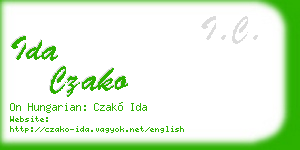 ida czako business card